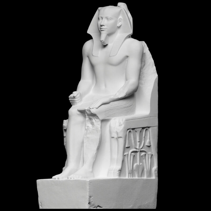 King Khafre Enthroned