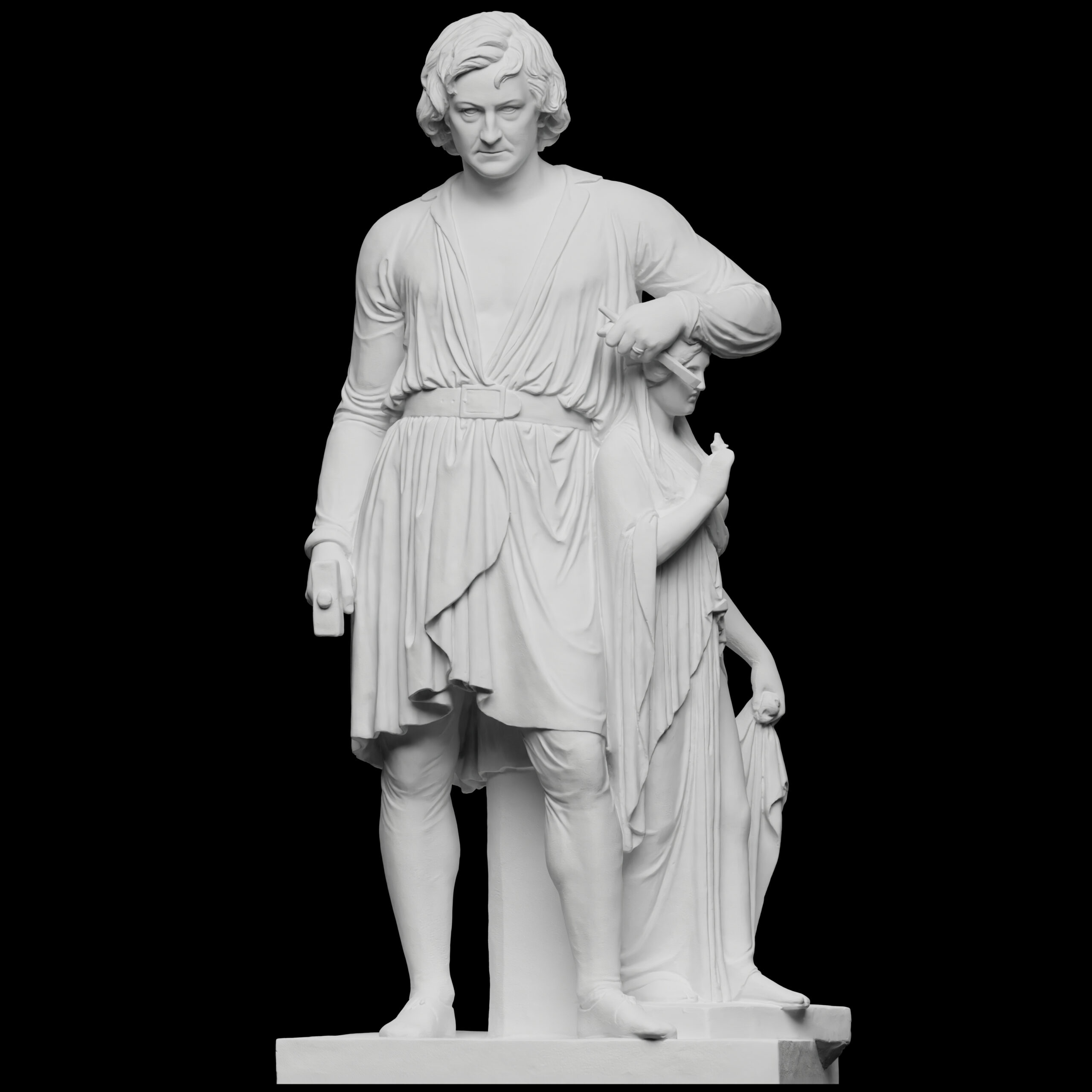 Bertel Thorvaldsen with the Goddess of Hope