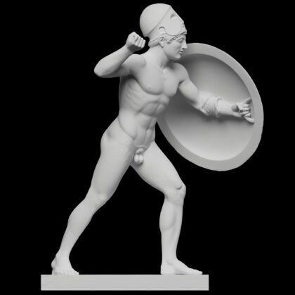 Standing Warrior With Shield - Temple of Aphaia (West Pediment)