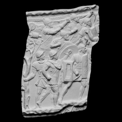 Trajan's Column [CXV] Roman Soldiers Attacking