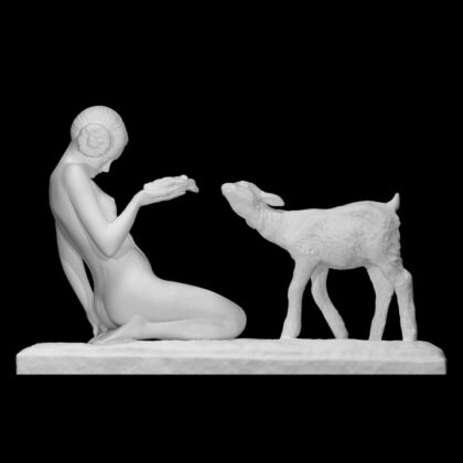 Young Girl with Goat
