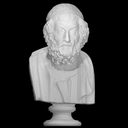 Portrait of Homer, Blind type