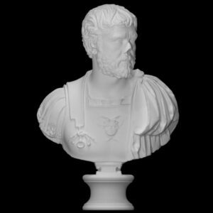 Bust of a cuirass man