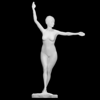 A Dancer Ready to Dance, the Right Foot Forward at The Barber Institute, Birmingham