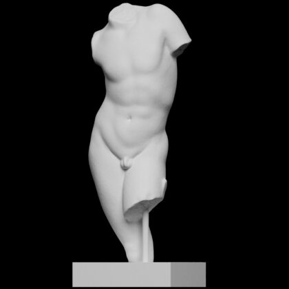 Marble torso of a youth