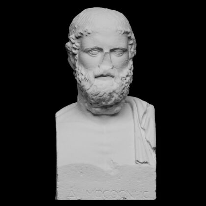 Greek Poet Anakreon (wrongly entitled Demosthenes)
