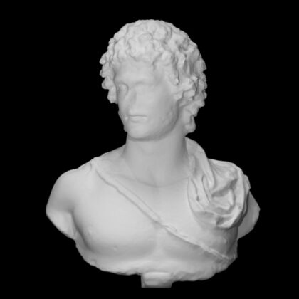 Portrait bust of a young man