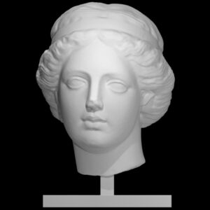 Head of a woman whose hair is restrained